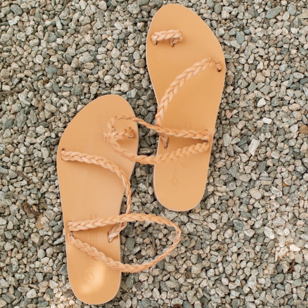 Carly jeans LA Rhodes Sandals, Braided 39 8US
